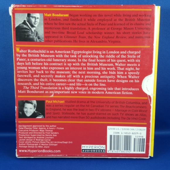 2/$20💥 Audiobook THE THIRD TRANSLATION  c.2005 (5 CDs) - Picture 2 of 8